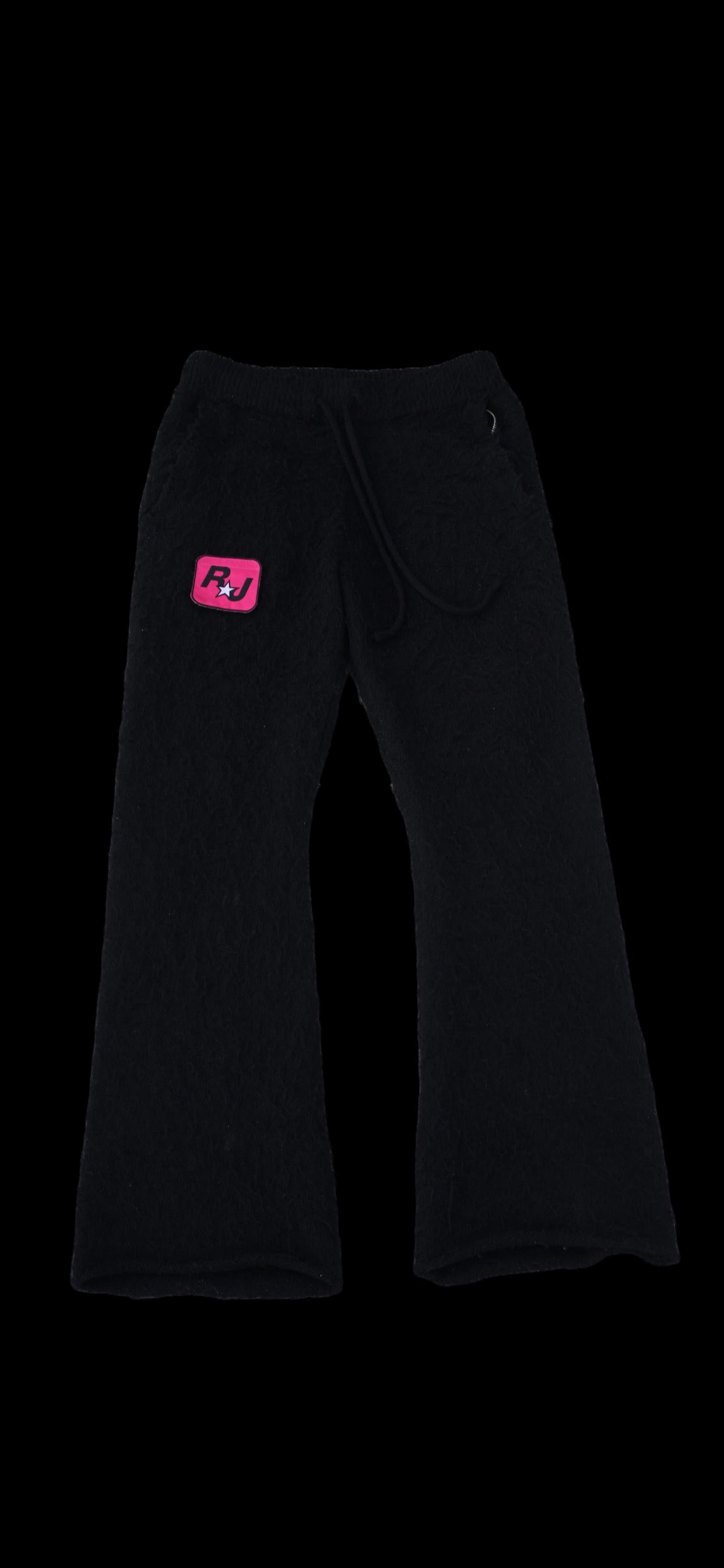 Black Mohair Flares