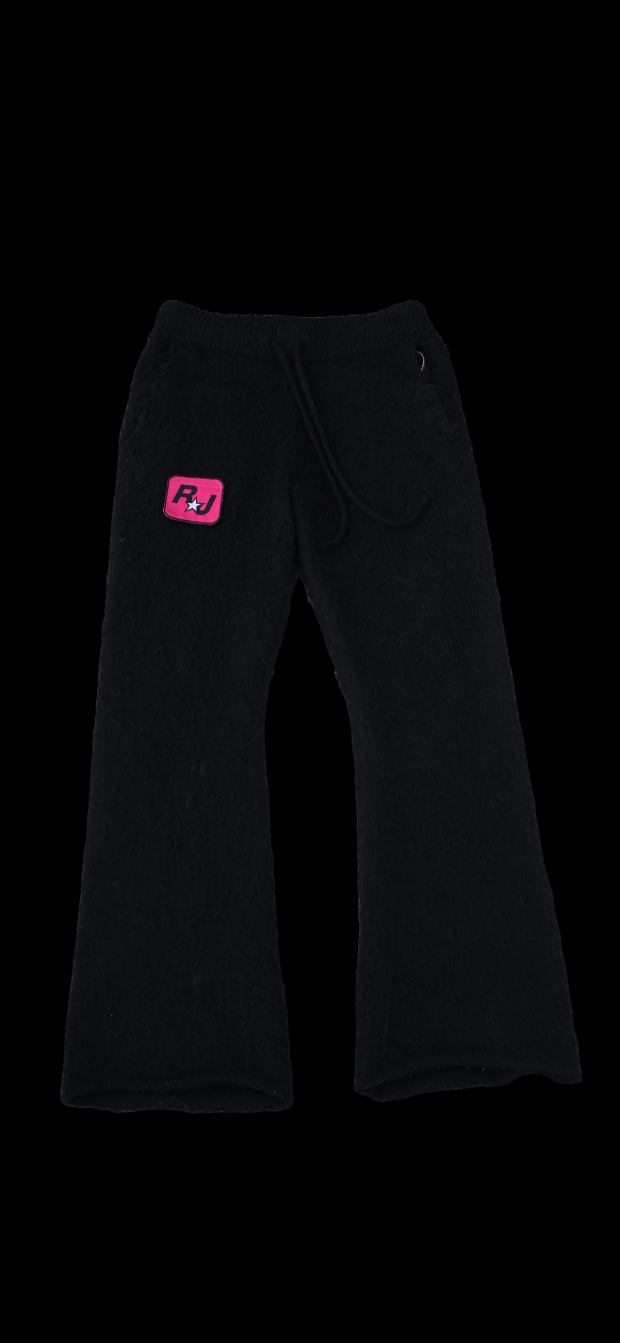 Black Mohair Flares